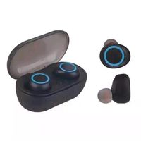 GoodKE Wireless Earbuds Bluetooth Passive Noise Reduction Dual Bluetooth Earphone Earbud Headphones - Black Blue