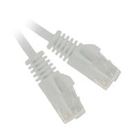 ACL 25 Feet RJ45 Ultra Premium 32AWG Cat6 (550 MHZ) Flat Ethernet Cable, White, 1 Pack