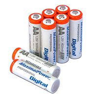 MaximalPower AA NiMH/Ni-Mh Rechargeable Battery 1600mAh Batteries Pack Count X 8