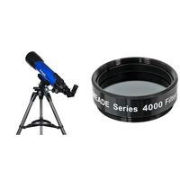 Meade Instruments 209006 Infinity 102mm AZ Refractor Telescope &  Instruments Series 4000 MoonFilter: ND96