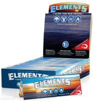12 Packs of Elements Ultra Thin Rice Rolling Papers + Beamer Card - 50 Papers Per Pack! 600 Total Papers! Made to Burn Extra Slow! Has Magnet to Keep Pack Closed! Virtually Zero Ash! - Made to Burn Extra Slow & Even!