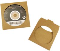 ocharzy Kraft Paper CD DVD Paper Sleeves with Clear Window and Flap (20 pcs, A)
