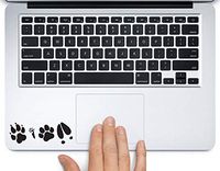 Footprints Moony Wormtail Padfoot Prongs Printed Trackpad Clear Vinyl Decal Sticker Compatible with Apple MacBook Pro Air 11" 12" 13" 15" All Years Laptop Keyboard (11 " MacBook Air)