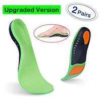 Plantar Fasciitis Arch Support Insoles (2 Pairs) Orthotic Shoe Inserts for Arch Pain Flat Feet High Arch Orthotic Insoles for Men & Women & Kids