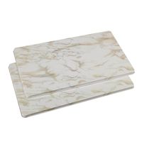Miles Kimball 362361 Marble Burner Covers Set of 2 - White, 1x11.75x20.5,