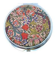 Value Arts Pill Box, William Morris Golden Lily, 3 Compartments, 2.8 Inches Round