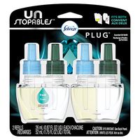Febreze Air Freshener,  Unstoppables Air Freshener,  Fresh Pluggable Scented Oil Refills Air Freshener, 2 ct