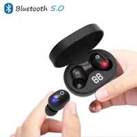 Mini True Wireless Earbuds, Vohappy HD-J15 Bluetooth 5.0 Sports HD Stereo Touch Control Ear Buds with IPX5 Waterproof/Auto-on, Auto-Connect/Mini Case(Only 27g)/Total 15H Playtime (Black)