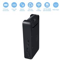Mini Spy Camera WiFi Black Box Design HD Video Recording Camera with Max 128GB Micro SD Support 3.5 Hours Battery Life Mini DVR and Manual Adjustable Wide Angle Camera Lens Hidden Camera WiFi for Home