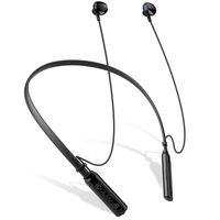 Wireless Bluetooth Headphones, Sxkaxlx V4.1 Bluetooth Headphones Neckband, Supre Stereo Noise Cancelling Earbuds,Sweatproof,Longlasting Playtimes Up To 12 Hours (Black)