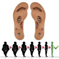 SJLHP Slim Fast Acupressure Slimming Insoles Pad Foot Massager Magnetic Massage Insole Foot Cushion Weight Loss Insoles for Women Men,L