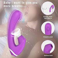 Purple 10 Sucking Modes Wearable USB Electric Toy Quiet Powerful Strong with Silicone Wireless Remote V?berate Toys Mini V?Brant Toy for Women, Wearable Adult Toy,Vibrating Prostàte Massger