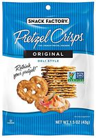 Snack Factory Pretzel Crisps Original Flavor, Snack Pack Individual Size, 1.5 Ounce Pack of 24
