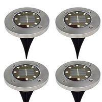 LIEJIE Solar Power Buried Light Under Ground Lamp Outdoor Path Way Garden Decking Romantic Bath Home Bathroom Glow Kitchen Work Ultra Bright Lamp Home Using and Emergency (Cool White)