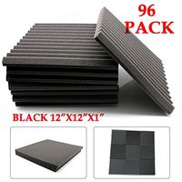 BoTaiDaHong 96PCS Acoustic Bass Trap Foam, KTV Studio Soundproof Foam Acoustic Foam Panel,Suitable for Sound Recording Studio, Listening Room, Home Theater