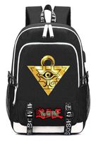 Gumstyle Yu Gi Oh Anime Multifunction Schoolbag Travel Bag Laptop Backpack with USB Charging Port and Headphone Jack 3