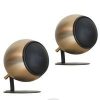 Orb Audio: Mod1 Round Stereo & TV Speakers - Two Pack - Compact Stereo Speakers - True Audiophile Reproduction - Easy to Hide - Ability To Upgrade Anytime