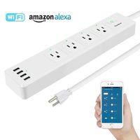 Smart Power Strip 2.4G WiFi Plug TONBUX Multiple Outlet Surge Protector USB Remote App Control Timing Schedule Voice Control with Alexa Google Home IFTTT