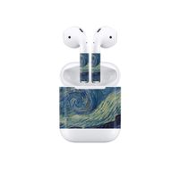 Vinyl Skin Decal for Airpods Bluetooth Earphone Case Protective Sticker Wrap Cover Skins-Star Sky Painting