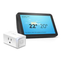 Echo Show 8 (Charcoal) Bundle with TP-Link simple set up smart plug