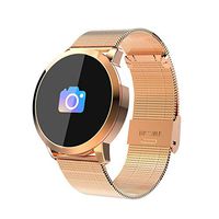 LFJNET Classic Smart Watch OLED Color Screen Smartwatch Fashion Fitness Tracker Heart Rate Monitor Gold