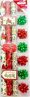 Christmas Gift Wrap Set, 90 sq.ft Total,Premium,7 Metallic Bows, 6 Speciality Gift Tags