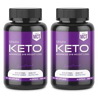 SPARX - (2 JAR) Keto BHB Exogenous Ketones 1000mg (60 Day Supply), Keto Fat Burner - Support Ketosis, Boost Energy, Enhance Focus, Perfect Keto Weight Loss Capsules, Beta-Hydroxybutyrate BHB Salts