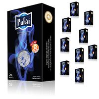 Pufai Cigarette Filters Regular Tar Blocker 8 mm 200 Piece in 10 Boxes Dark