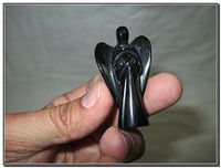Fantastic Black Obsidian 2" Angel Healing Chakra Balancing Unique Rare Energy Love Divine Spiritual Psychic
