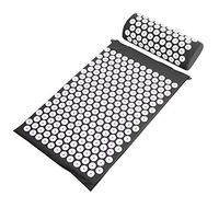 NOLOGO Gxbld-yy Body Head Foot Massage Cushion Acupressure Mat Relieve Stress Pain Acupuncture Spike Yoga Mat pin pad/Yoga mat (Color : Black)