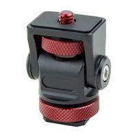 Sevemeoct Adjustable Camera Monitor Holder Mount Arm with Hot Shoe Adapter 176 Degree Upper Rotation 360 Degree for LED Video Light Cameras Camcorders Smartphone Tripod Microphone