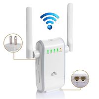 WiFi Extender Mini N300 Wireless WiFi Router Support Repeater/AP/Router Mode 2.4GHz WiFi Signal Amplifier with External Antennas and 2 Ethernet Port for High Wi-Fi Coverage