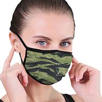 YOFFYO Vietnam Tiger Stripe Camo Anti-Dust Earloop Mouth Covers for Women Men, Pollen Cycling Cosplay Half Face Mouth Cover - Anti-Allergies