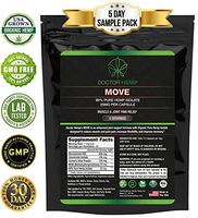 Doctor Hemp Move | for Joint Pain Relief & Inflammation| 25mg of Organic Hemp Extract + Glucosamine, Chondroitin, Turmeric, MSM | Recover Faster & Feel Better | Vegan, Non-GMO | 5 Day Sample Pack