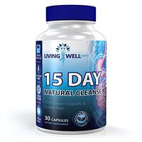 Living Well Now 15 Day Natural Colon Cleanse Detox Supplement to Improved Intestinal Health