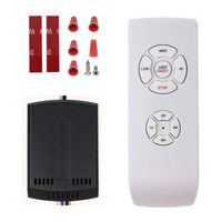 Fan Remote Control Kit, Small Size Receiver Universal Ceiling Fan Remote Control, 3 in 1 Light Speed & Timing Wireless Control for Hunter/Harbor Breeze/Westinghouse/Honeywell/Other Ceiling Fan