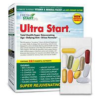 Ultra Start - Complete Daily Vitamin Packet | Premium Multivitamin Supplement with Antioxidants | Anti-Stress + Anti-Aging + Rejuvenating + Total Health | 30-Day Supply