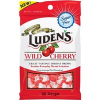 LUDEN COUGH DROP SF WILD CHERRY 25EA