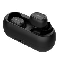 Sports Mini Earbuds, Earphones with Mic Wireless Super Bass Bluetooth Headset Noise Cancelling Stereo Sound Waterproof Earpiece with Charging Box for Men Women Home Office (Black) Boens