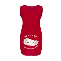 Iusun Women's Maternity Tops Camisole O-Neck Baby Print Comfy Plus Size Sleeveless T-Shirt Blouse Mom Nursing Breastfeeding Pregnants Summer Cloth