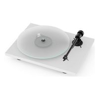 Pro-Ject T1 BT Turntable with Built-in Preamp and Bluetooth Transmitter (Satin White)