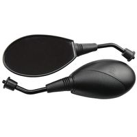 GOOFIT 8mm Clockwise Universal Motorcycle Scooter Moped ATV Mirrors Black Fits for GY6 Touring Bikes Sport Bike Cafe Racers Electric Scooters Side Rear View Mirrors