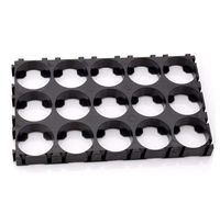 Baimeixun 20pcs 3x5 Cell Spacer 18650 Lithium Battery Plastic Holder Bracket