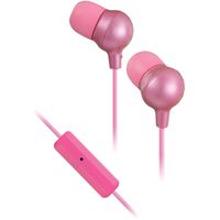 JVC HAFR36P Marshmallow Inner Ear Headphones with Microphone and Remote -Pink