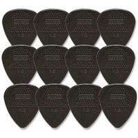 Dunlop 449P1.0 Max-Grip Nylon Standard, Black, 1.0mm, 12/Player's Pack