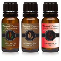 Trio (3) - Patchouli Saffron, Barbershop 1920 & Warm Rustic Woods - Premium Fragrance Oil Trio - 10ML