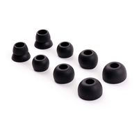 Replacement Black Silicone Earbuds Ear Buds Eargels Tips for Powerbeats 2 3 Wireless Beats by dre Headphones Earphones 4 Pairs