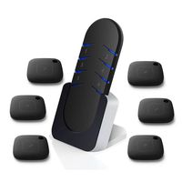 YCZ Wireless Key Finder, Key Phone Finders Item Locator Tag RF Remote Control with 6 Cube Receivers for Wallet Pet Purse Cell Phone