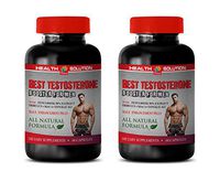 Mens Sex Drive Enhancement - Best Testosterone Booster for Men - tribulus Bulk Supplements - 2 Bottles 120 Capsules