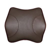 Grocery House Genuine Leather Zero Pressure Memory Foam Car Headrest Neck Pillow